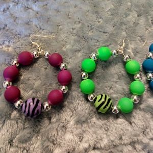 NEW HANDMADE W/STERLING SILVER EARRINGS