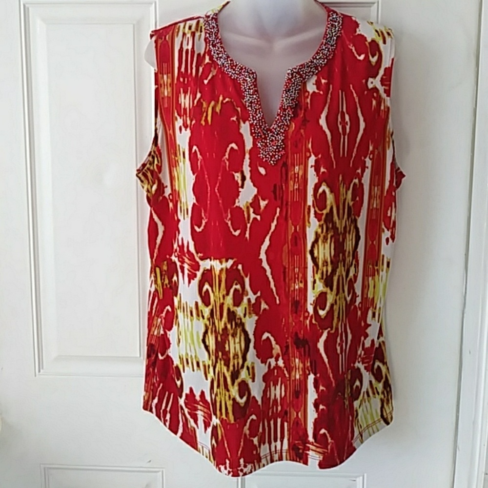 Jones New York red tank