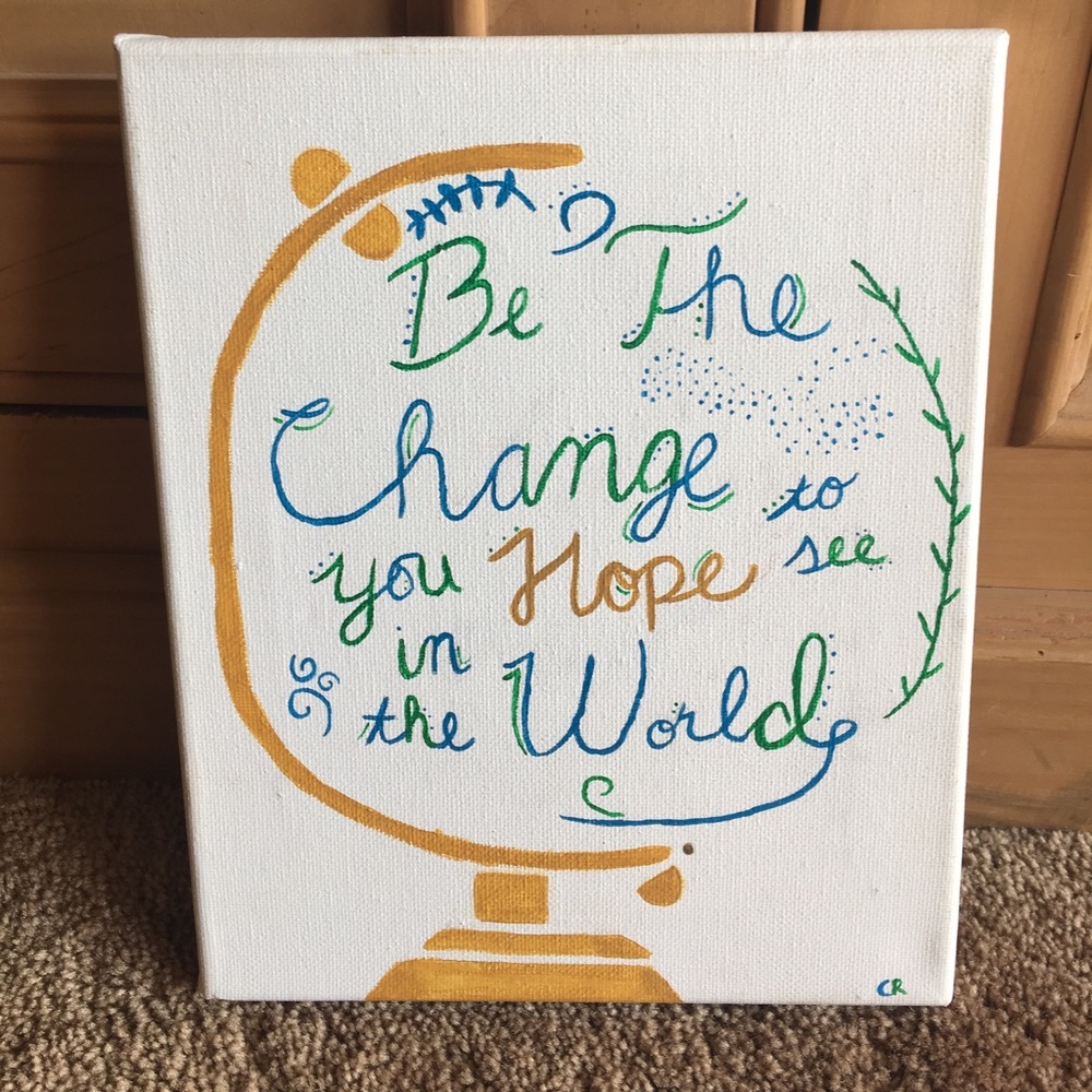 Hand painted canvas