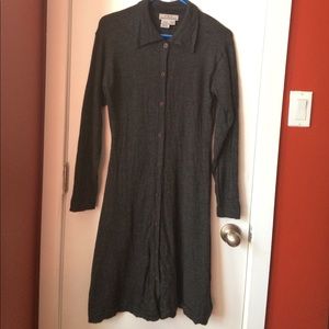 Eddie Bauer wool long cardigan