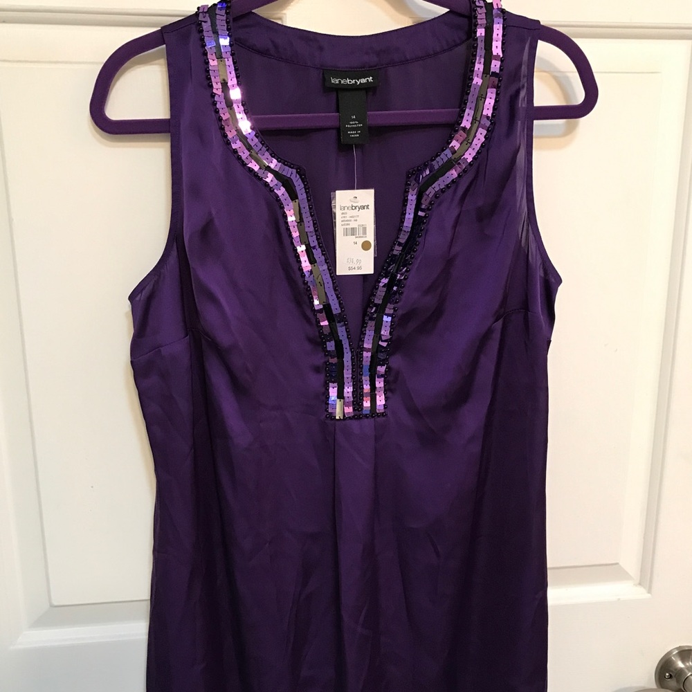 Royal purple blouse nwt!