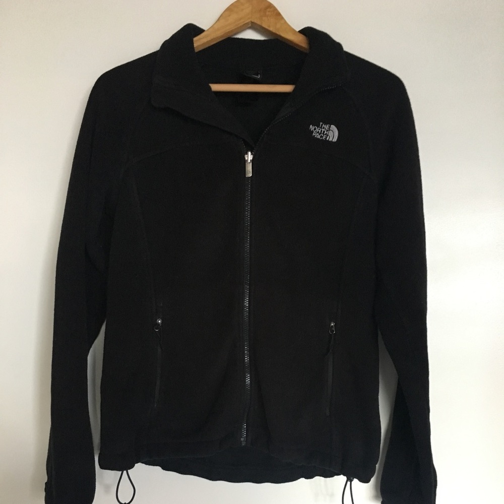 Black fleece North Face jacket- size Medium
