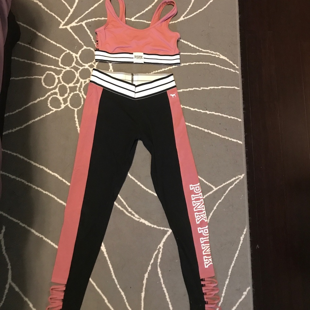 VS pink work out set