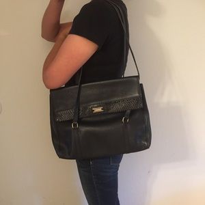 FENDI Black Leather Bag Vintage