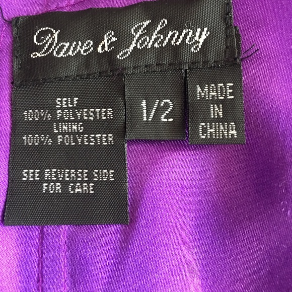 HUGE REDUCE! PURPLE FORMAL W/BEADS & RHINESTONES - Picture 5 of 5