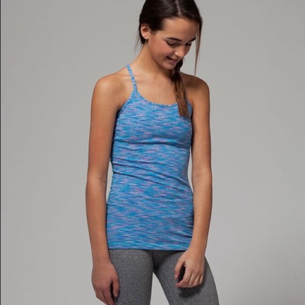 Blue and pink ivivva tumblin tank size 12!!