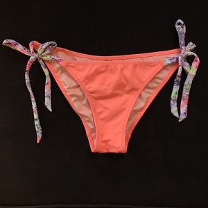 Victoria's Secret coral pink bikini bottom size xs