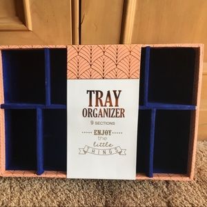 Salmon and gold organizer