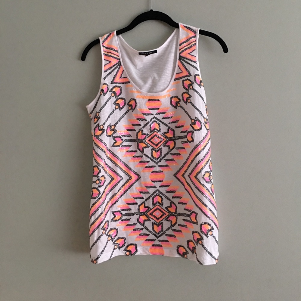 Sequined tank