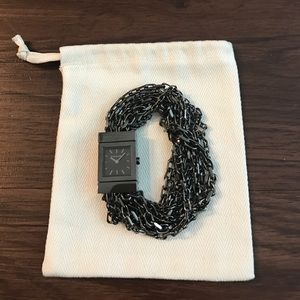 Burberry Gunmetal Multichain Bracelet Watch