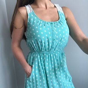 mossimo mint and lace dress