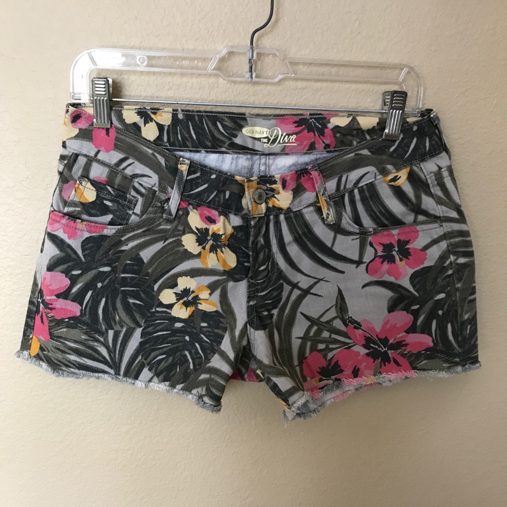 Old Navy Hawaiian Cutoff Shorts