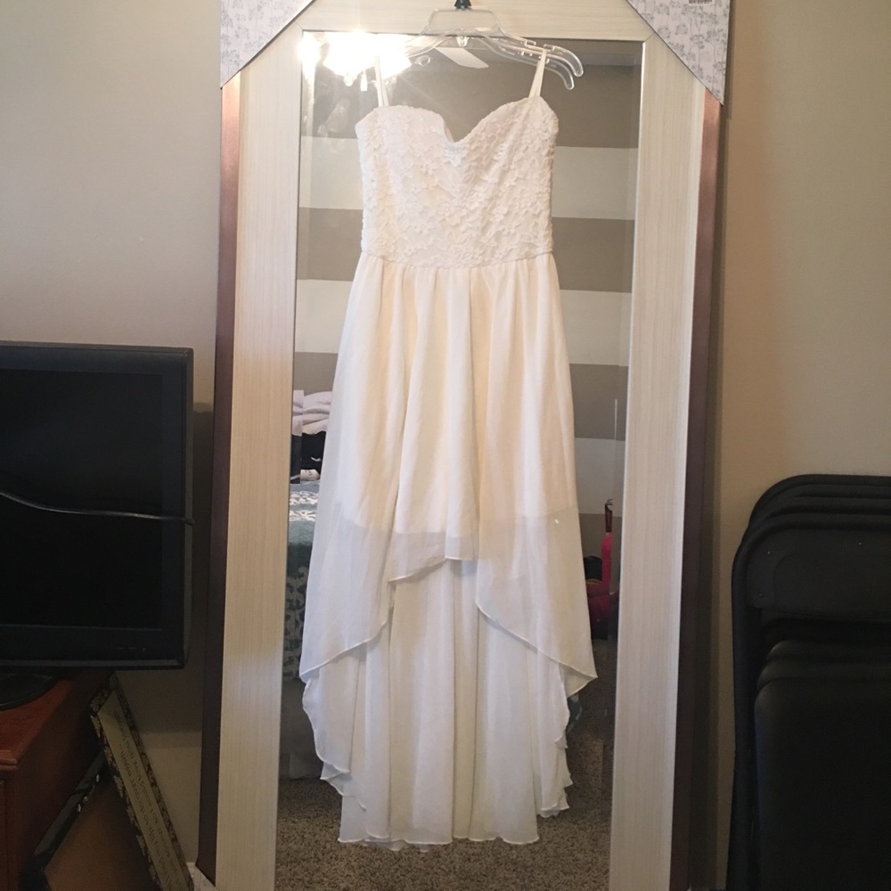 Strapless High-Low Dress - Juniors sizing
