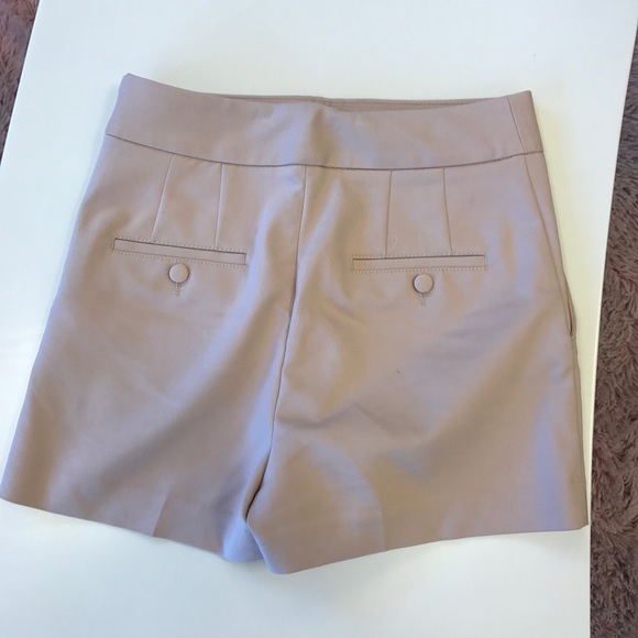 Express Beige High Waisted Shorts - Picture 3 of 3