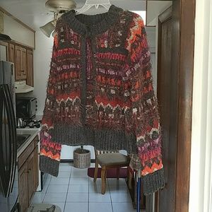 Free Peopl Fuzzy Cardigan Sweater.  Sz. M