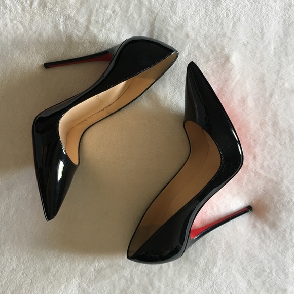 Christian Louboutin Shoes - Black patent leather Christian Louboutin heels!