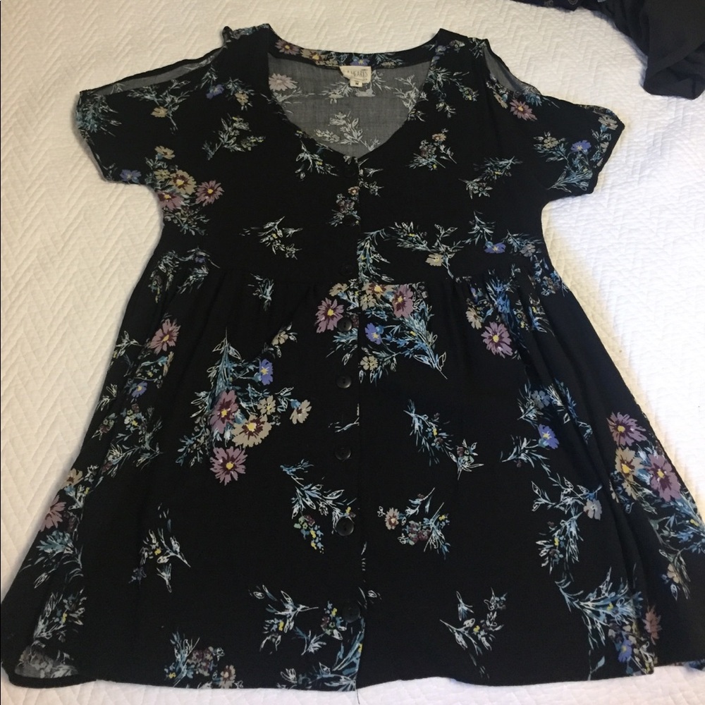 LA Hearts 'Cold Shoulder' Long shirt/dress