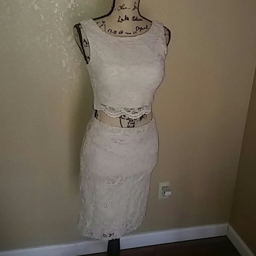 2pc top& skirt