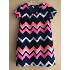 It's a geometrical dress.