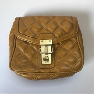 Banana republic mustard mini clutch w/ strap