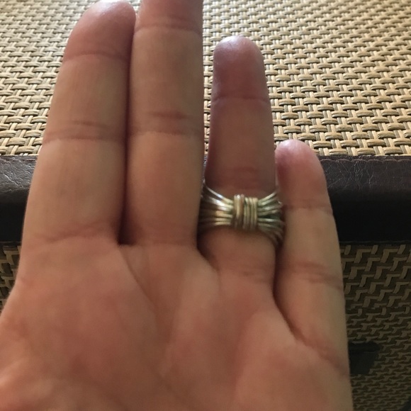 Sterling Silver Wire Wrap & Stone Ring Size 6.5 - Picture 4 of 4