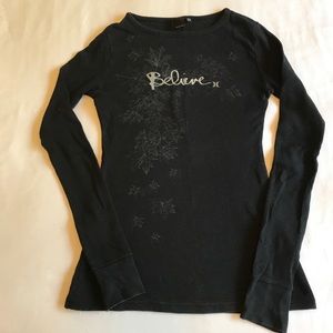 Hurley waffle long sleeve tee size S