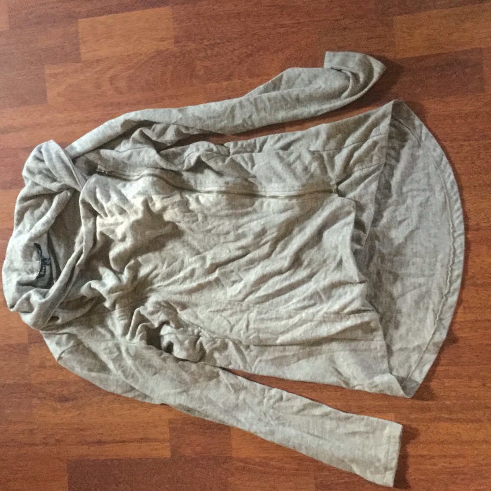 Modcloth xs light gray airport cardigan sweater