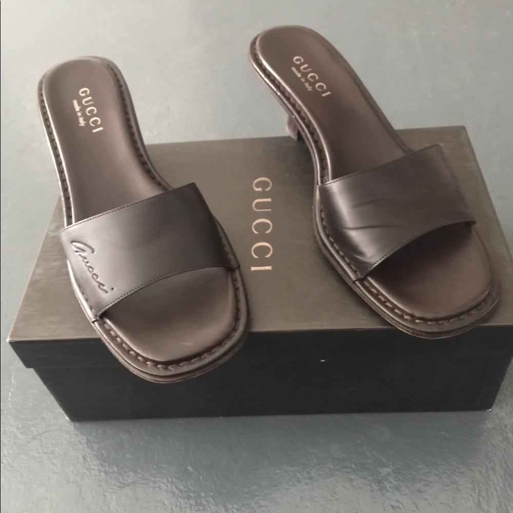 GUCCI Sandalo Pelle 6 1/2B