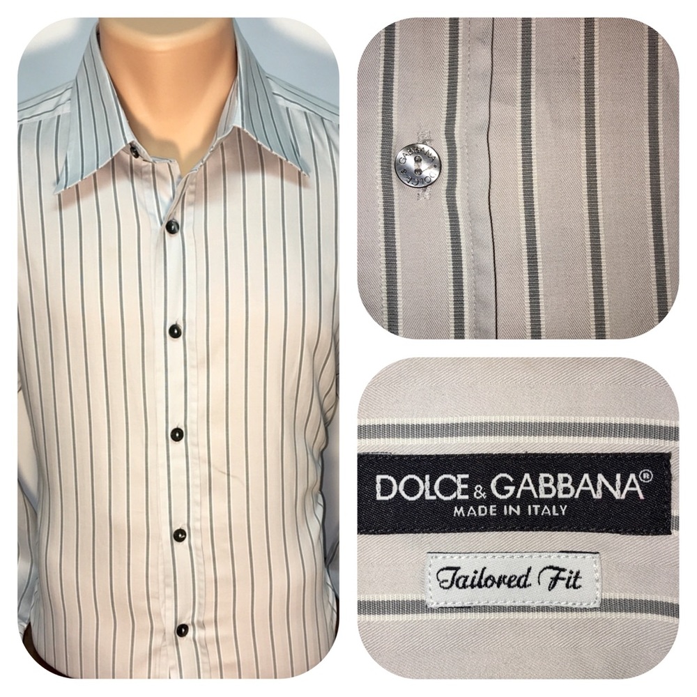 Dolce & Gabbana Tailored Fit - 16 1/2 (Euro 42)