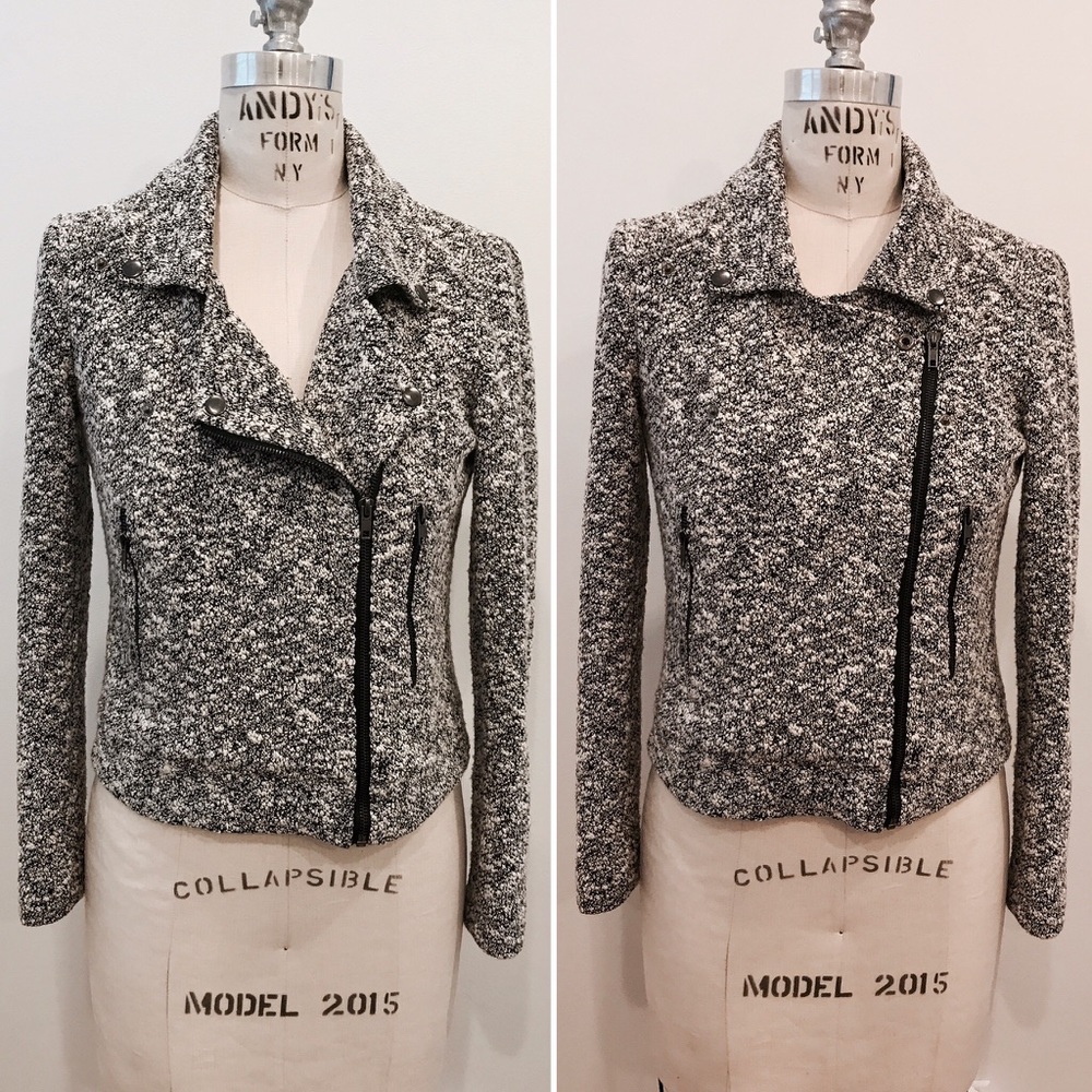 OLIVE + OAK Boucle Moto Jacket
