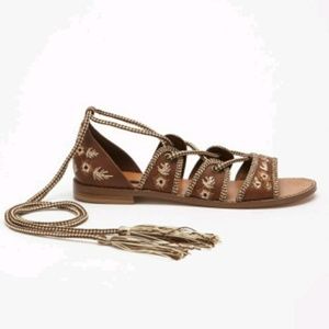 F21 embroidered sandals