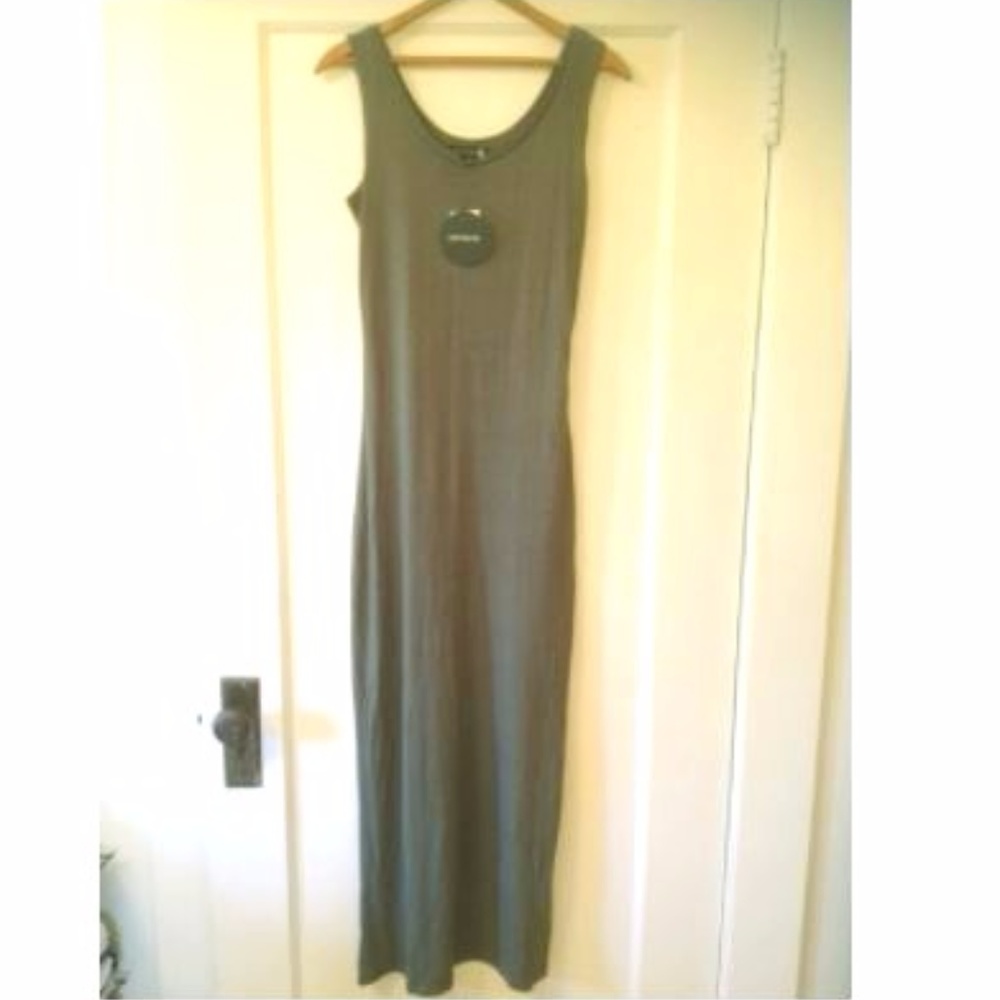 Warrior Maxi Dress Olive Green NWT