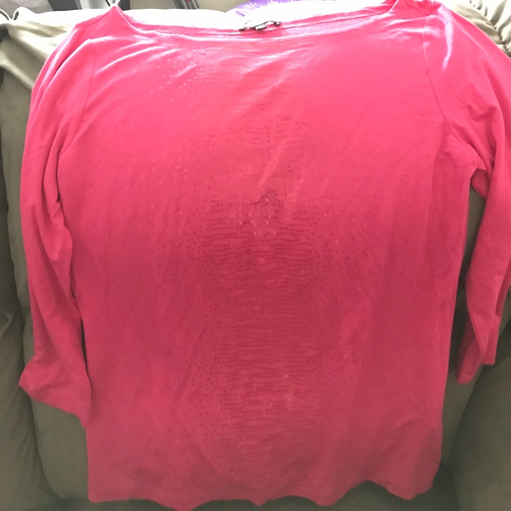 Pink shiny top