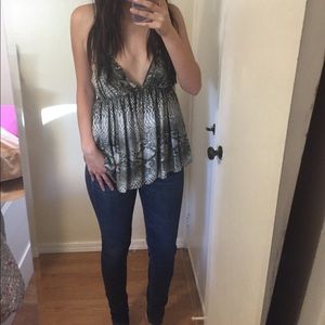 Stella McCartney silk snake skin top