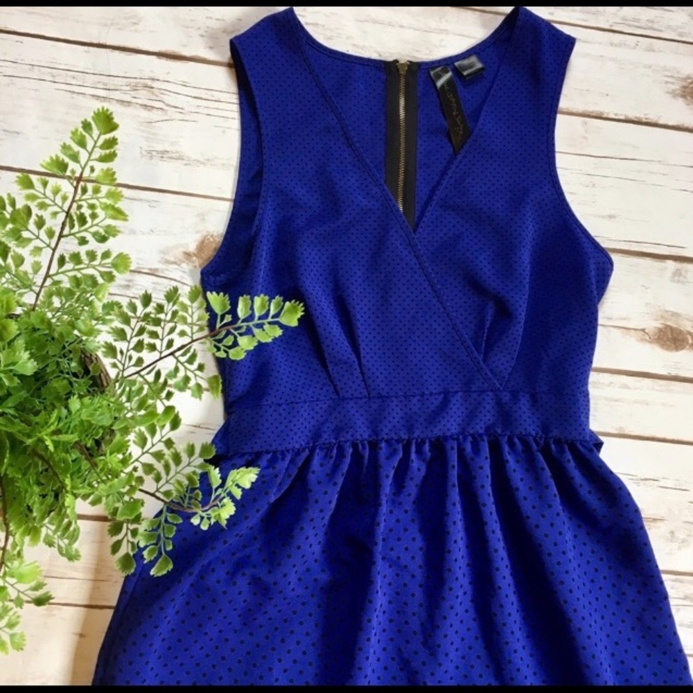 Adorable blue polka dot dress!