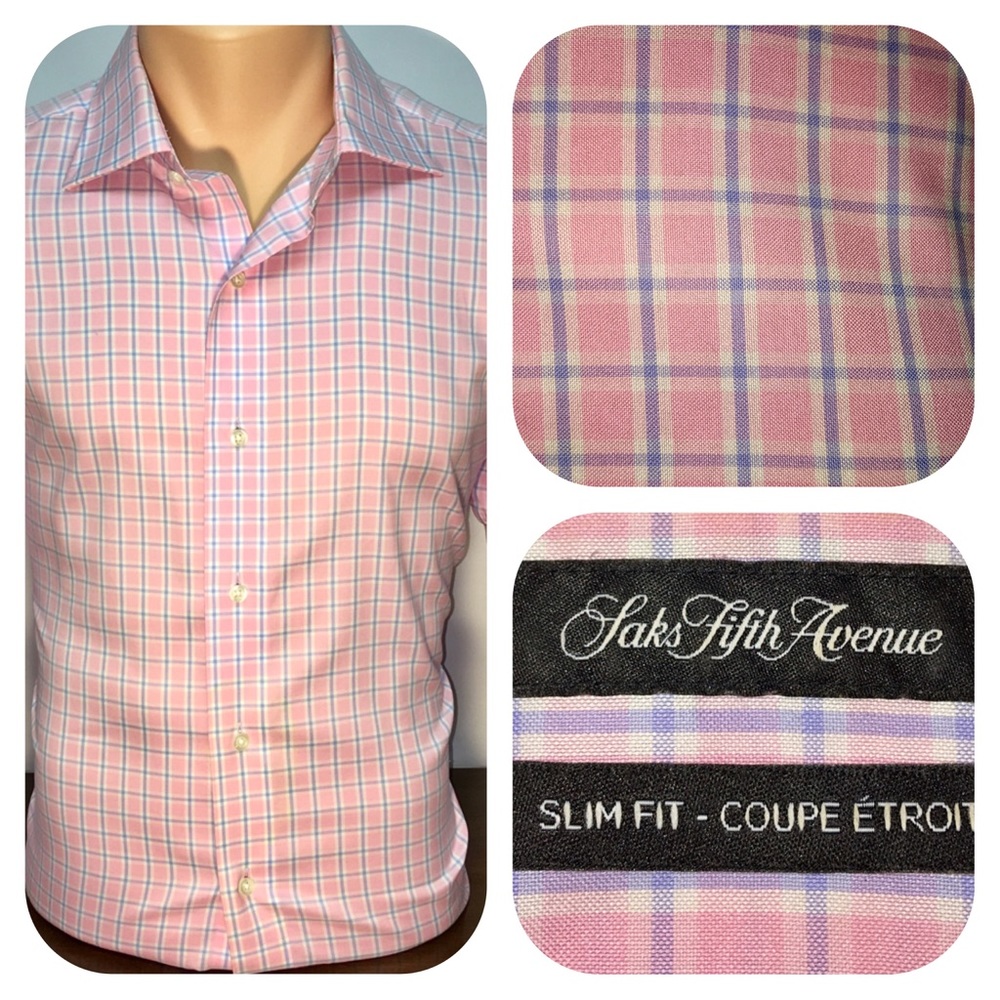 Saks Fifth Avenue Slim Fit - 15.5/32-33