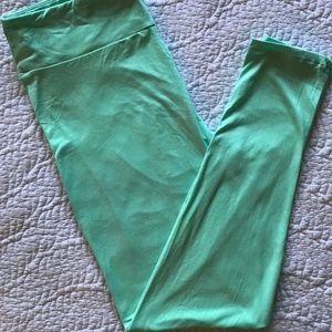 LuLaRoe TC Solid Mint/Teal Unicorn Leggings