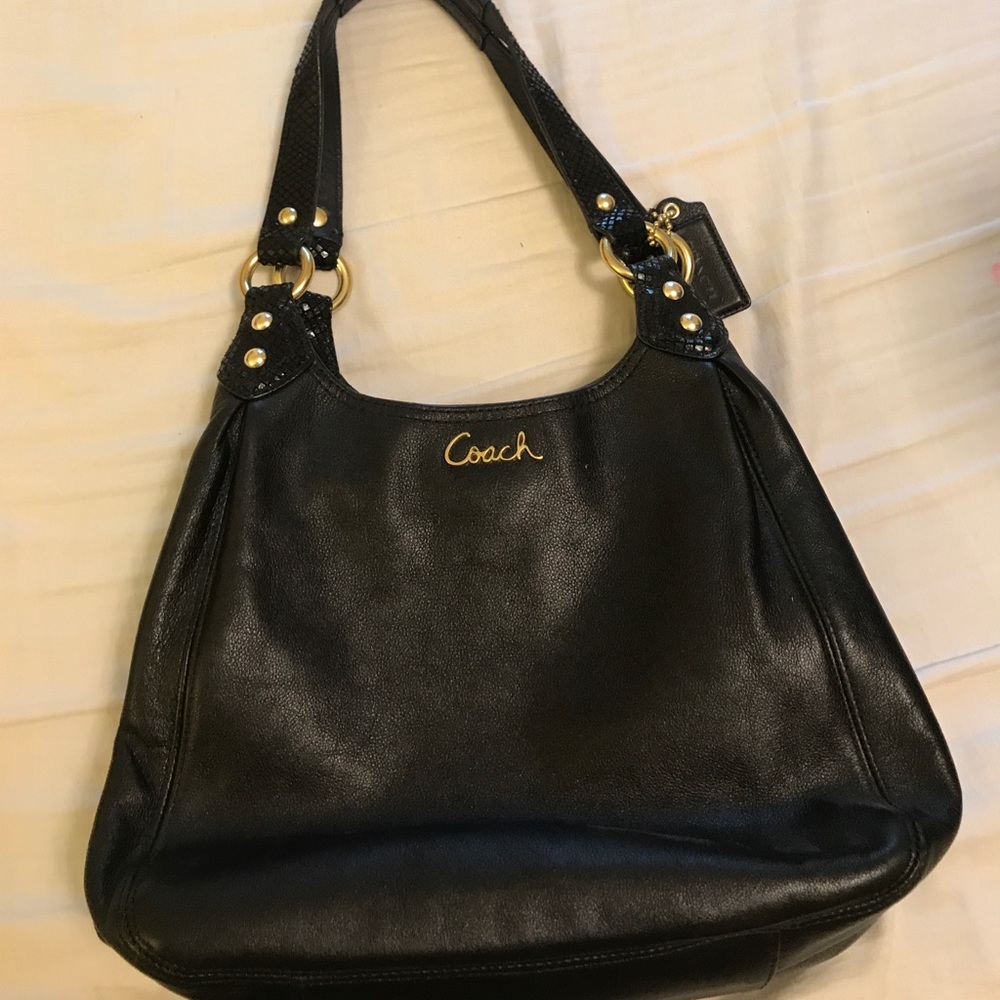 Coach Black Leather Purse