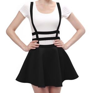 Black shirt with spenders size XL bondage middle