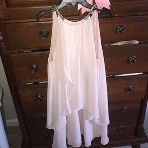 Flowy light pink dress