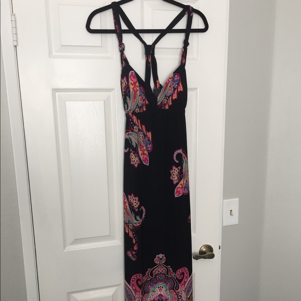 NWOT Black Paisley Dress