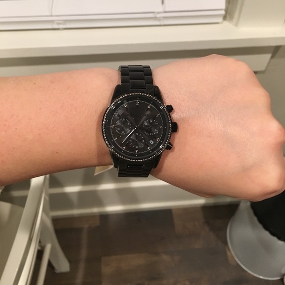 Michael Kors Ritz black crystal watch NIBWT MK6438 - Picture 8 of 8