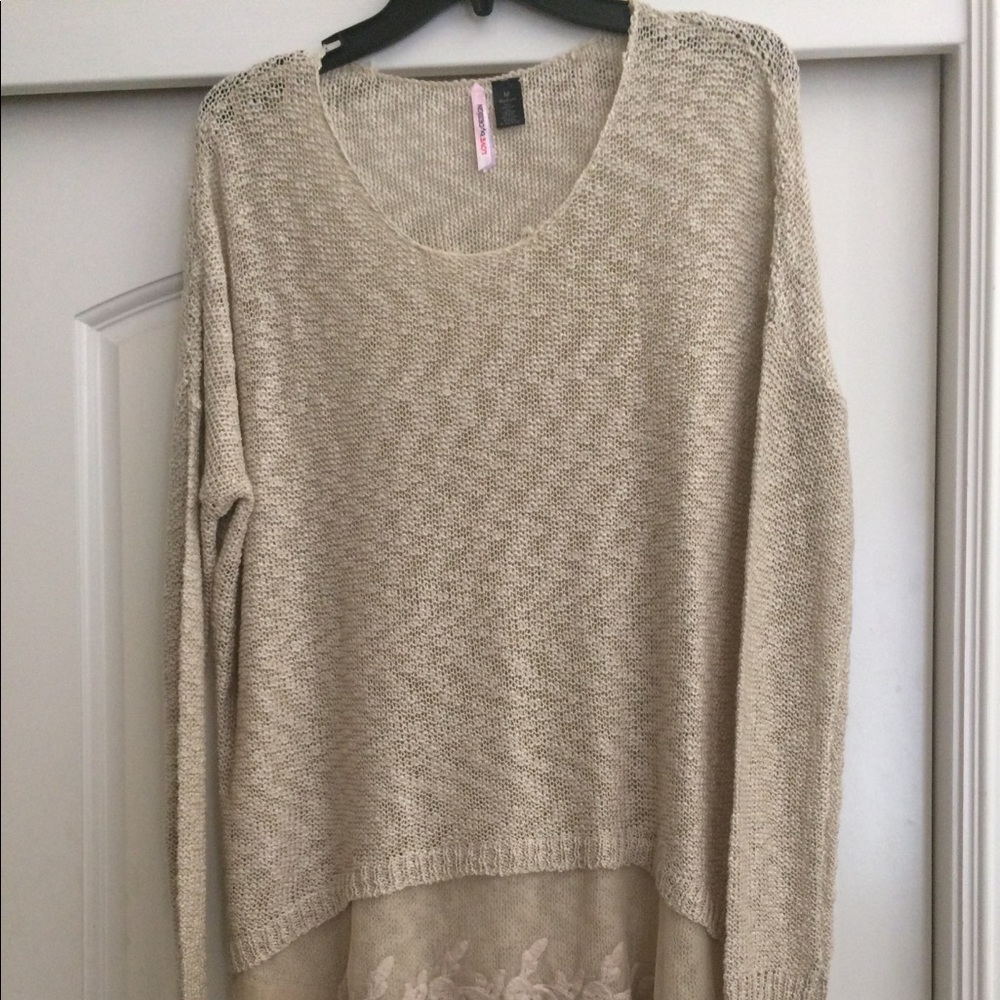 acrylic knot sweater