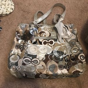 Coach Poppy Hand bag and wallet.