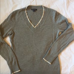 Brooks Bothers Grey Jersey Silk and Cashmere