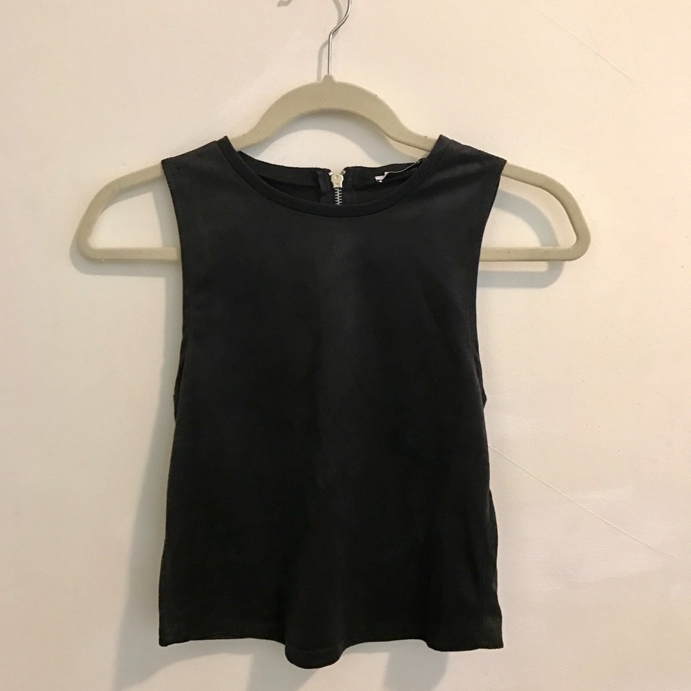 Black velvet top