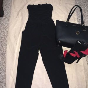 Black Sleeveless Body Suit/Romper