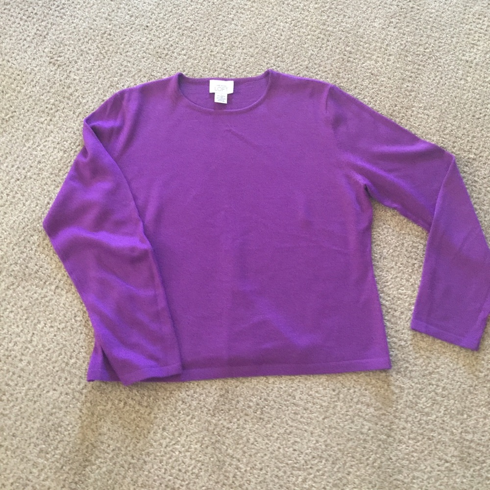 Long sleeve Ann Taylor sweater & matching scarf