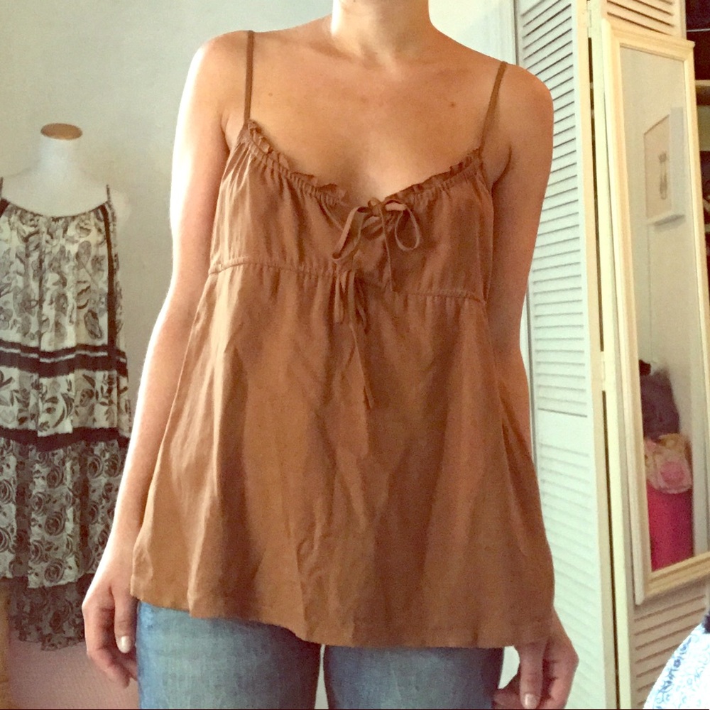 Vince silk baby doll top