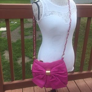 🆕🎀Deux Lux Fuchsia Bow Front CrossBody